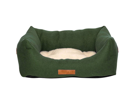 THE RICHMOND | LUXURY GREEN BOLSTER DOG BED