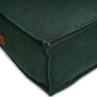 THE RICHMOND | LUXURY GREEN FLAT PILLOW DOG BED