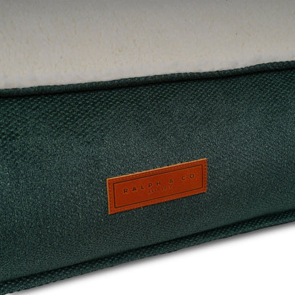 THE RICHMOND | LUXURY GREEN FLAT PILLOW DOG BED