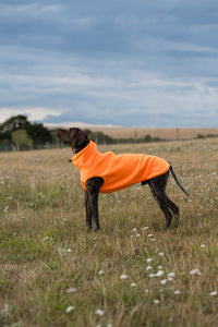 Fleece Dog Coat - Orange