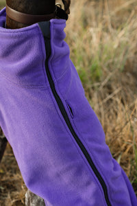 Fleece Dog Coat - Purple