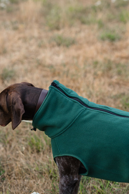 Fleece Dog Coat - Hunter Green