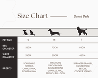THE BALMORAL | LUXURY HERRINGBONE CALMING DONUT DOG BED