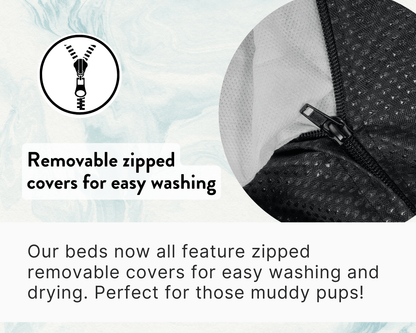 THE HIGHCLERE | LUXURY MEMORY FOAM BOLSTER DOG BED