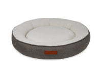 THE LINCOLN | LUXURY TWEED CALMING DONUT DOG BED