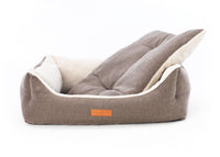 THE LINCOLN | LUXURY TWEED BOLSTER DOG BED