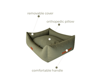 THE HENLEY | LUXURY WATERPROOF BOLSTER DOG BED