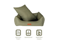 THE HENLEY | LUXURY WATERPROOF BOLSTER DOG BED
